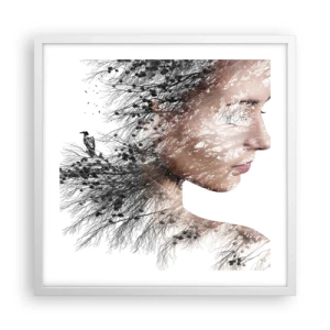Poster in white frmae - Spirit of a Forest - 50x50 cm
