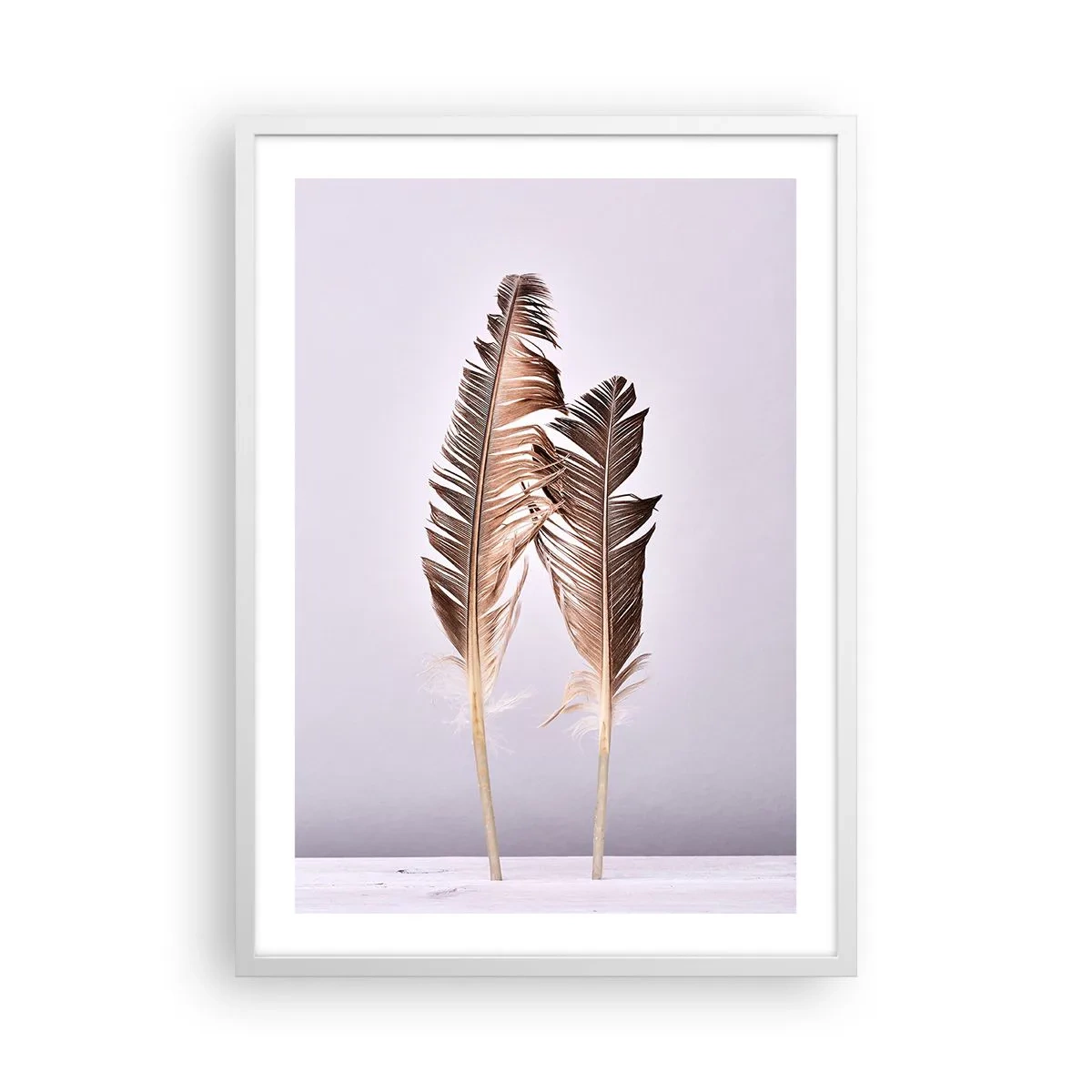 Poster in white frmae - Against Nothingness - 50x70 cm