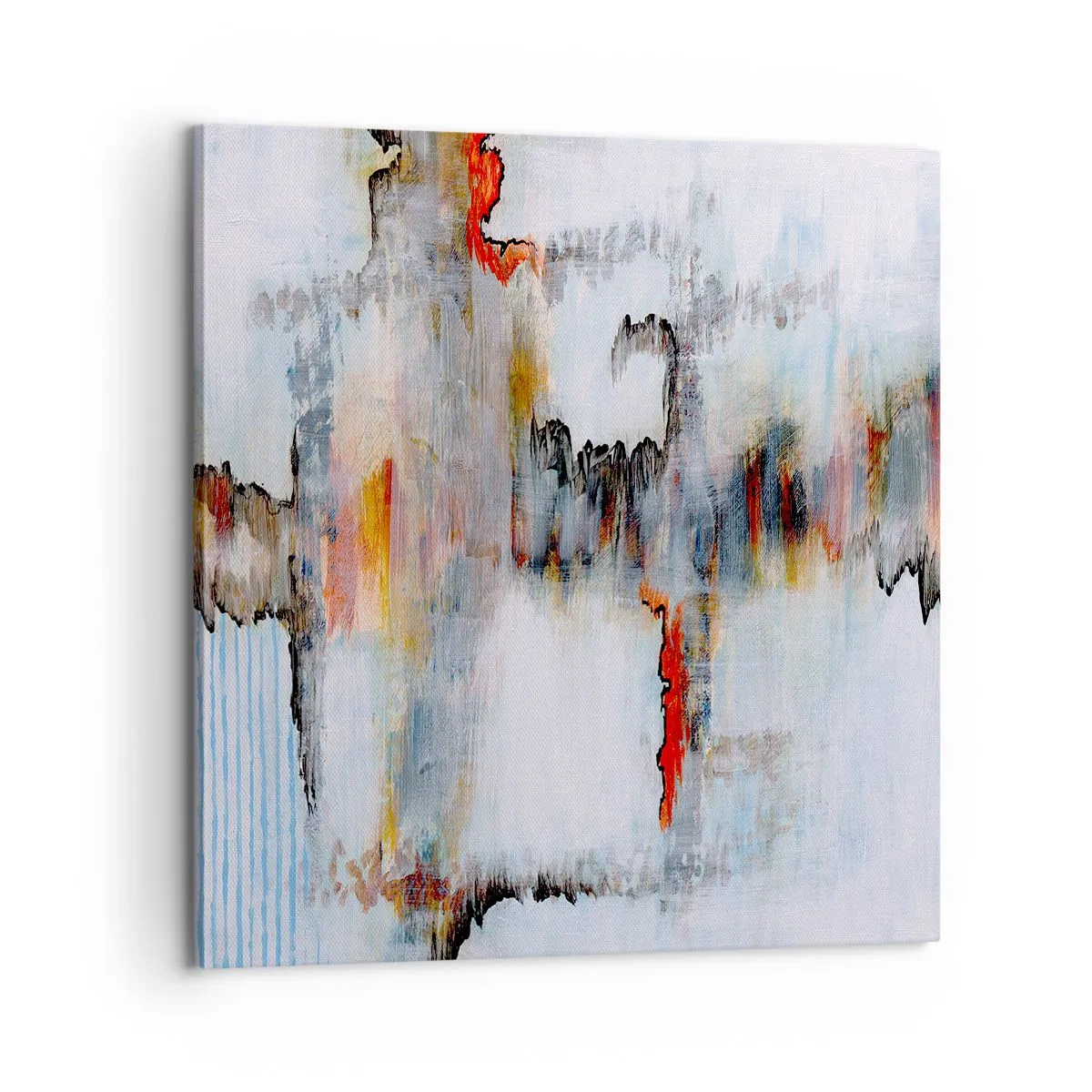 Canvas picture - With a Stick on Water - 60x60 cm