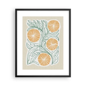 Poster in black frame - Ethnic with an Abstract Note - 40x50 cm