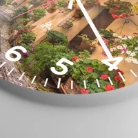 Clock face with numbers