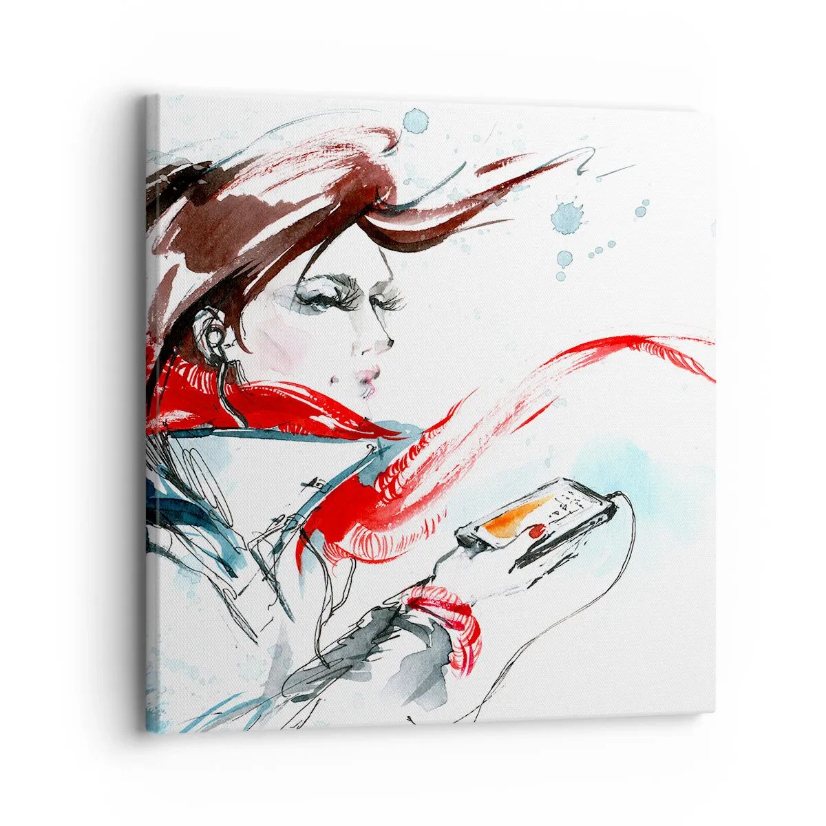 Canvas picture - I Can't Hear the Music - 30x30 cm