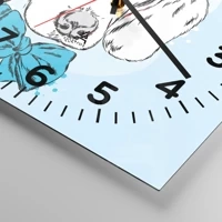 Clock face with numbers