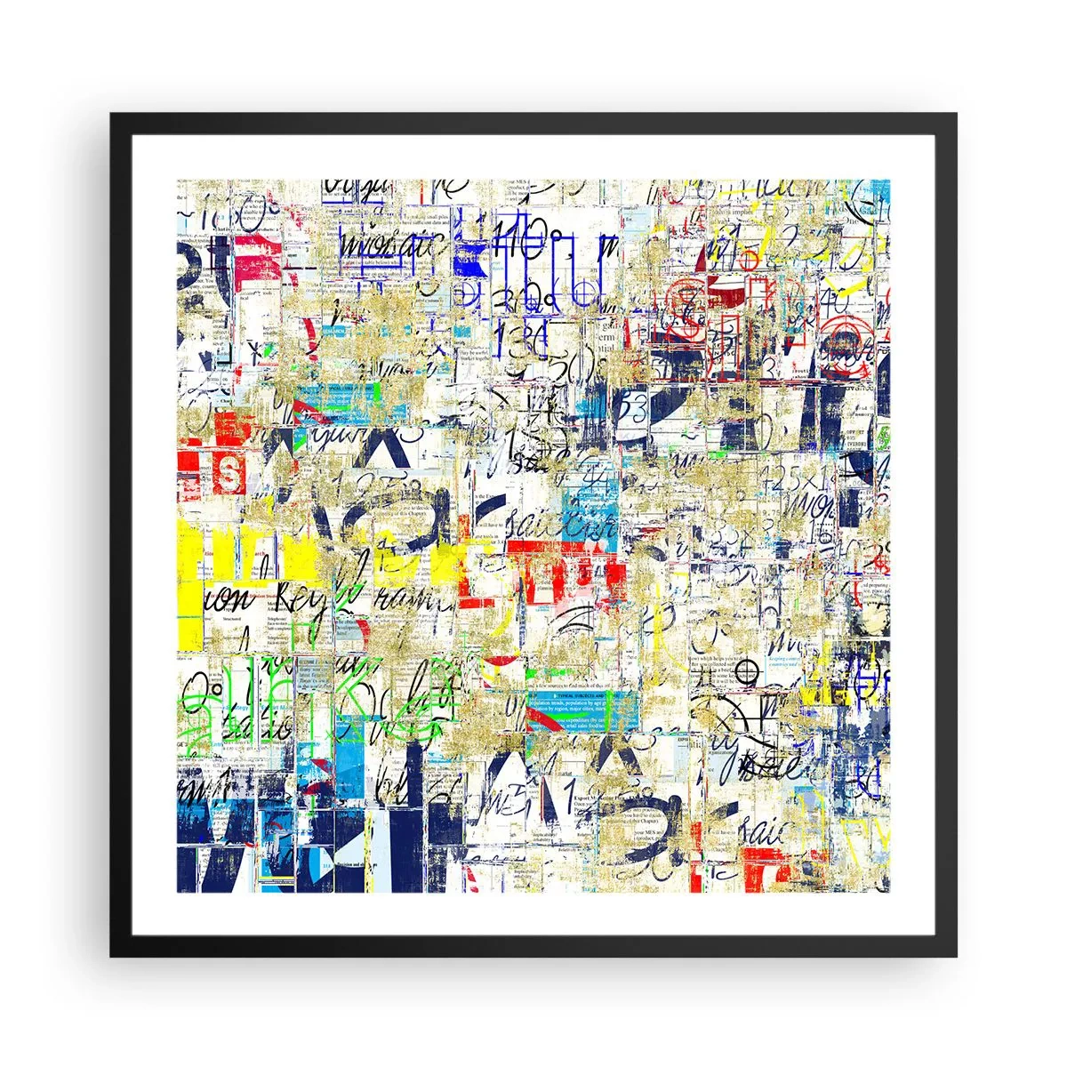 Poster in black frame - Feast for the Eyes - 60x60 cm