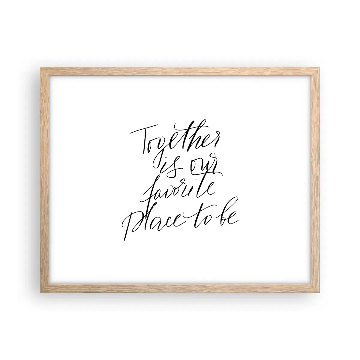Poster in light oak frame - Do You Also Feel This? - 50x40 cm