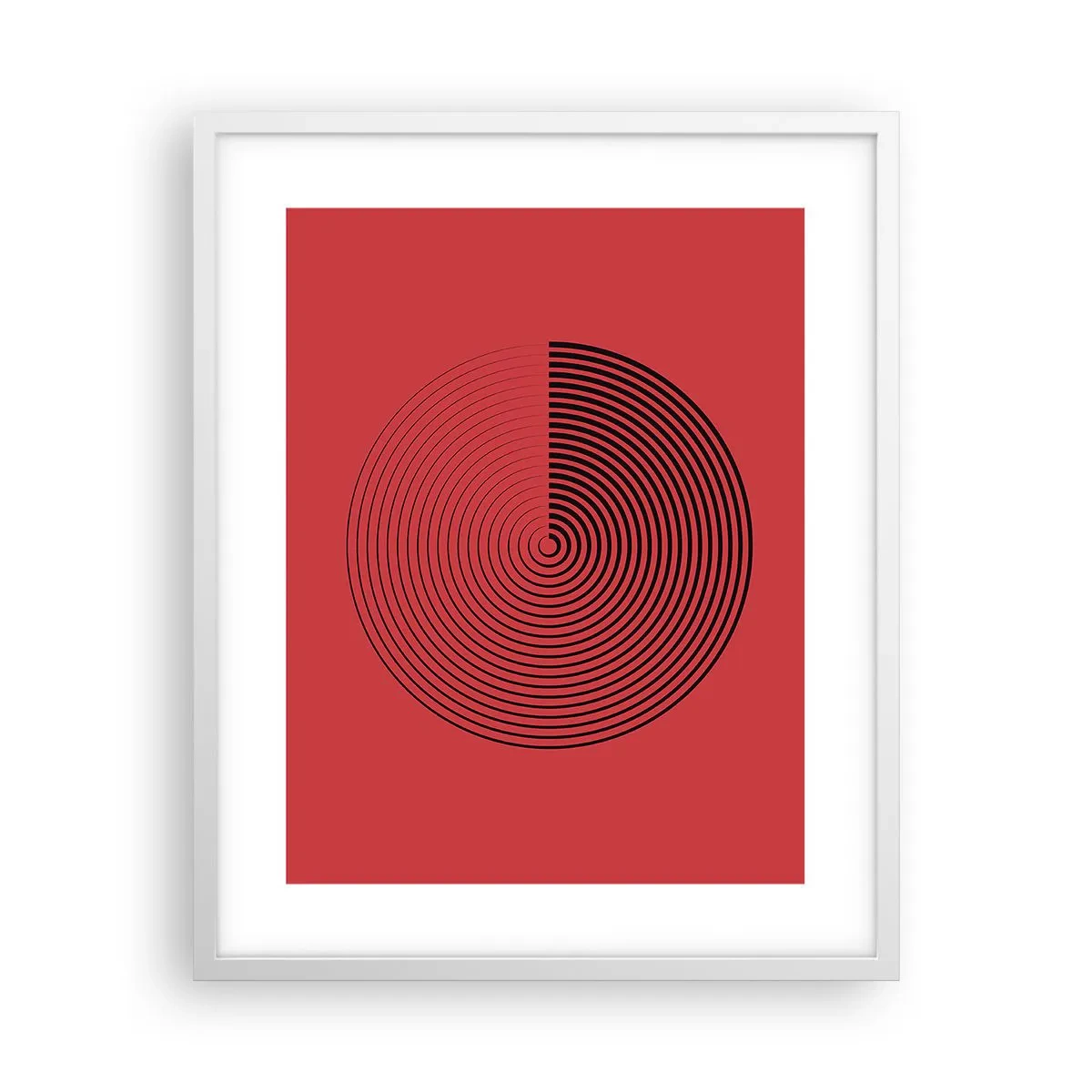Poster in white frmae - Circular Movement - 40x50 cm
