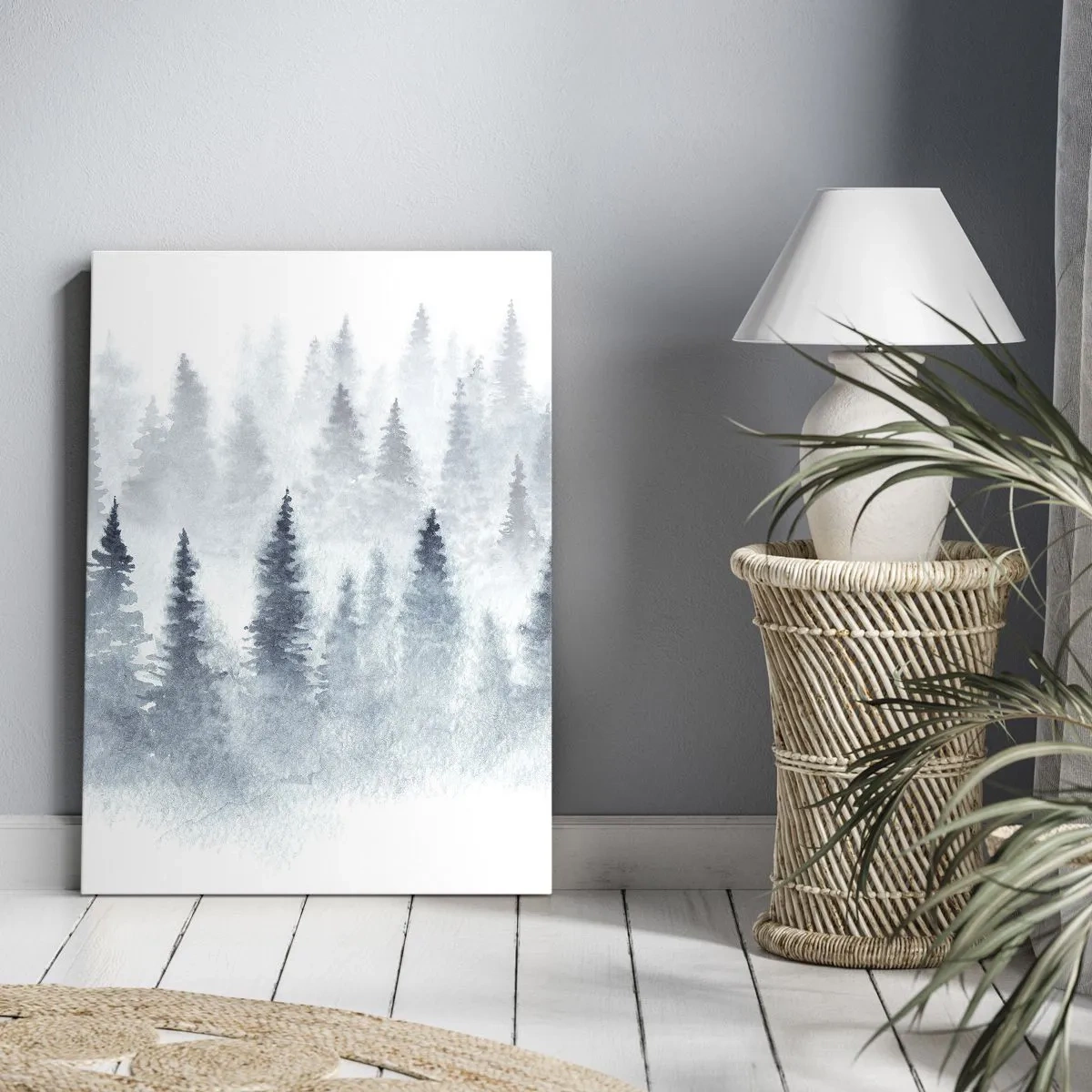 Canvas picture - Wrapped up in a Fog - 55x100 cm