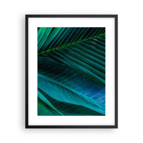 Poster in black frame - Anatomy of Green - 40x50 cm