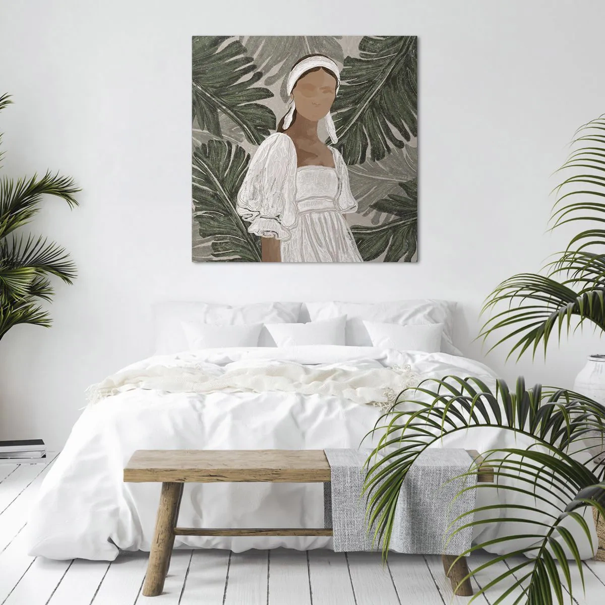 Canvas picture - Exotic Portrait - 40x40 cm