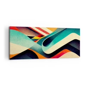 Canvas picture - Intense Composition - 120x50 cm