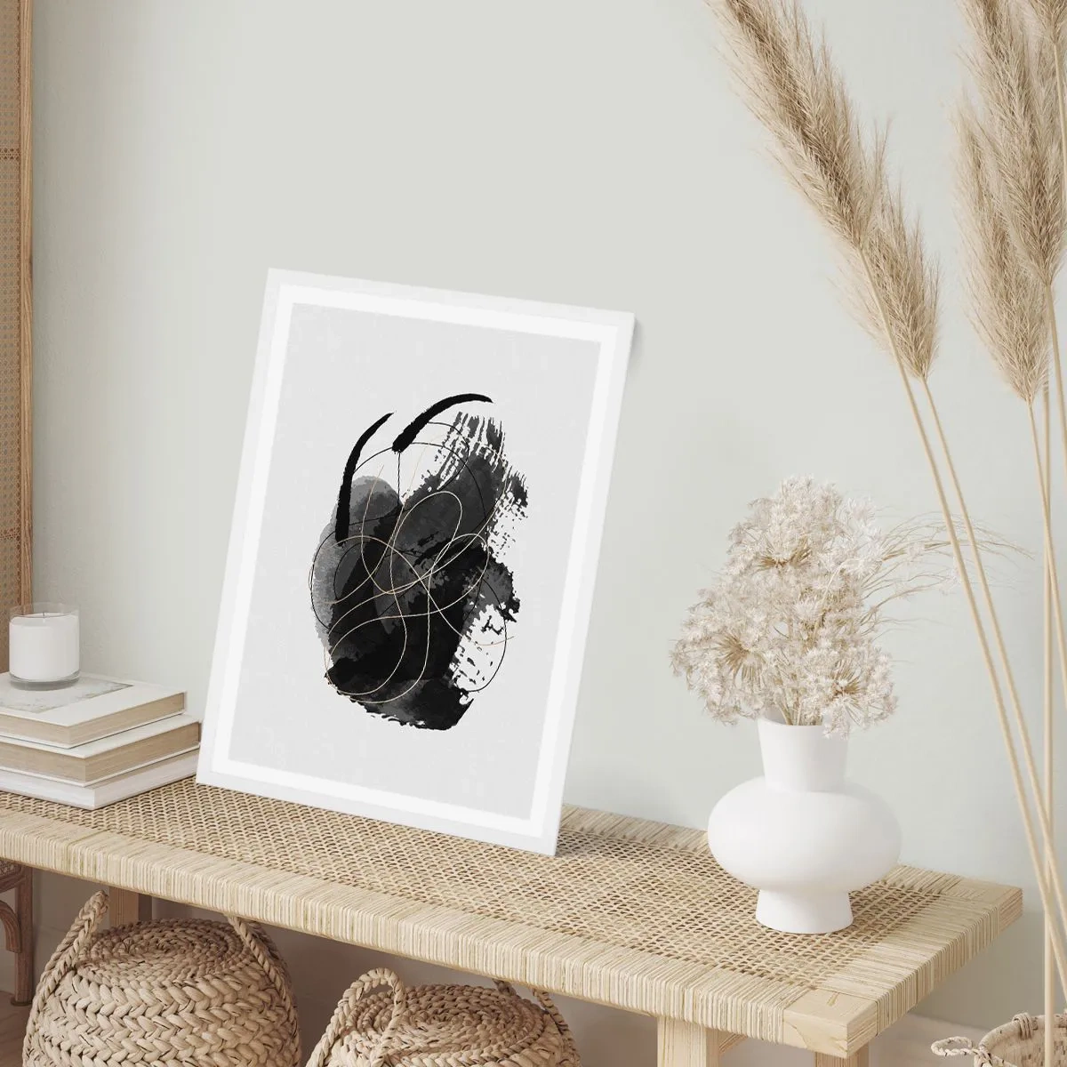 Poster in white frmae - Made from Black - 70x100 cm