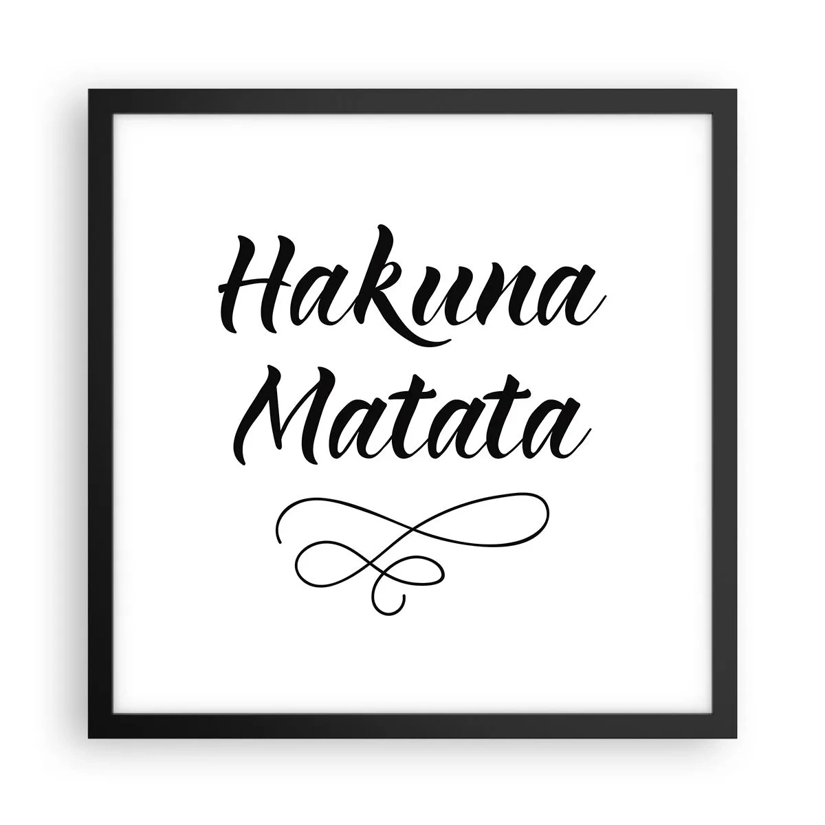 Poster in black frame - Best Advice - 40x40 cm