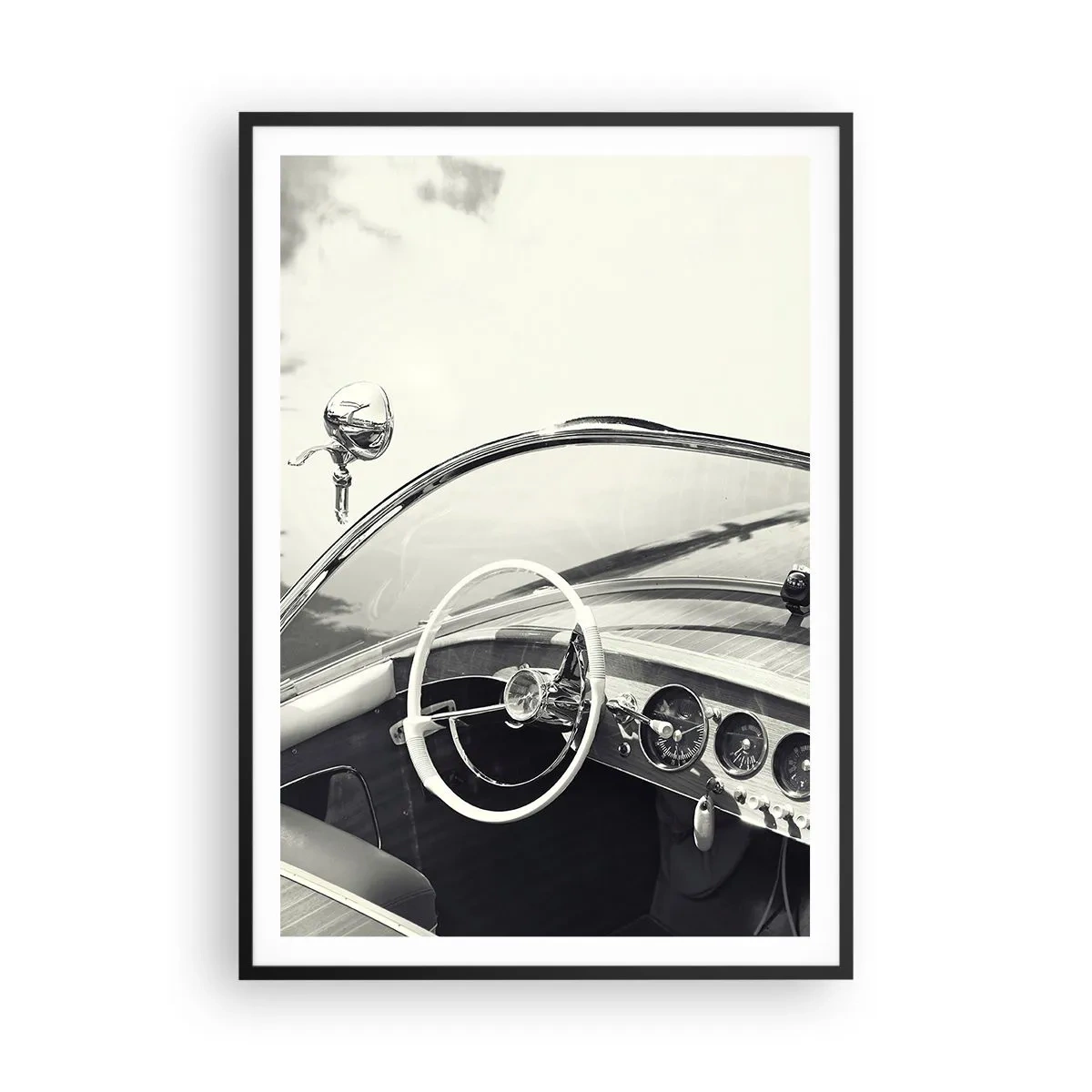 Poster in black frame - Weather for the Rich - 70x100 cm