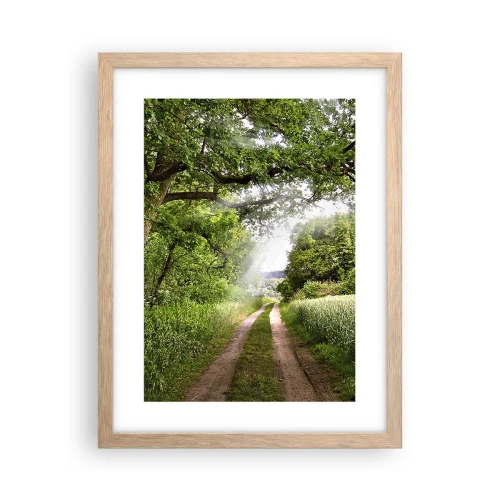 Poster in light oak frame - Et in Arcadia Ego - 30x40 cm
