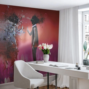 Photo Wallpaper Standard Eco - Can You Look Inside You? - Abstraction, Piece, People - 300x210 cm