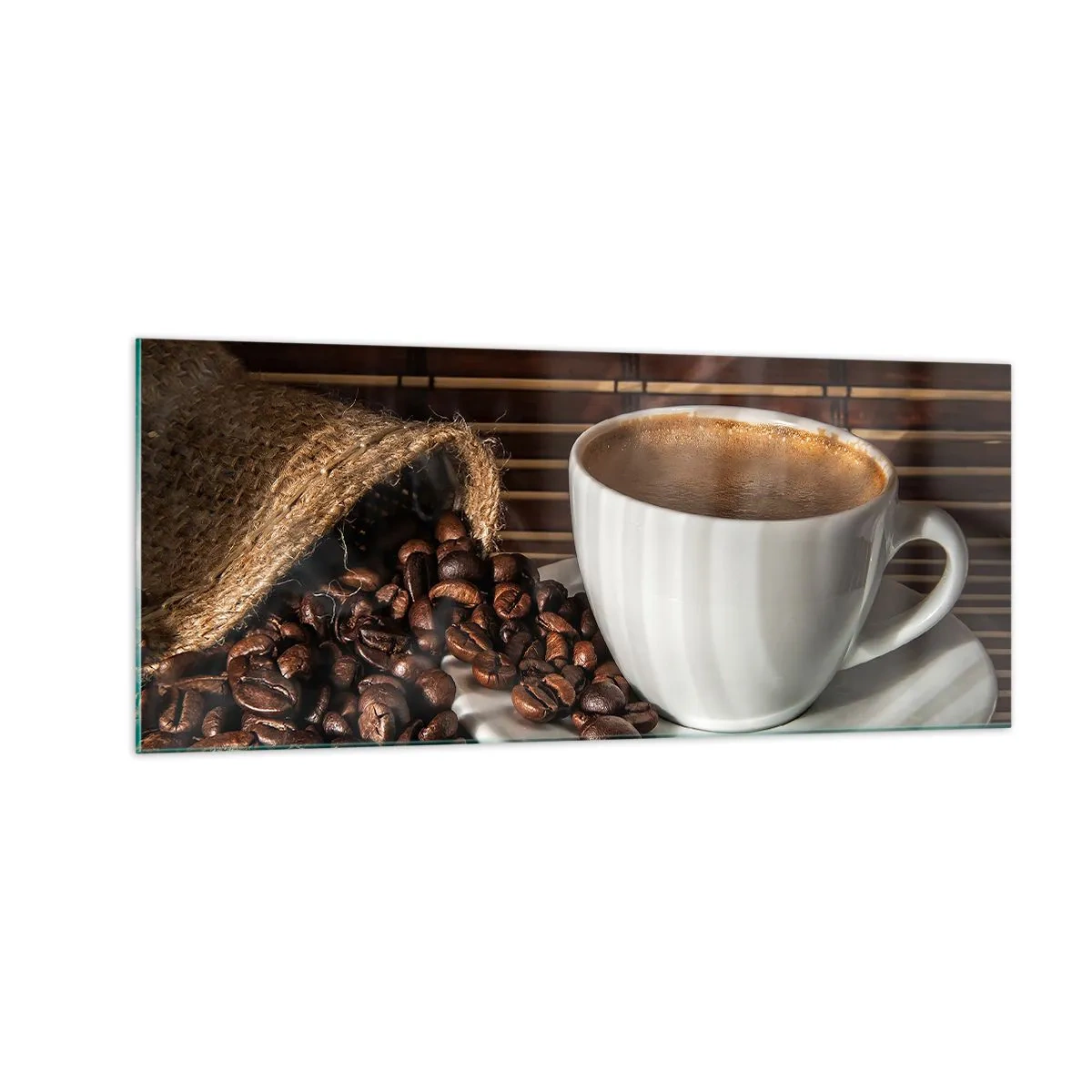 Glass picture - Blackness of Coal, Clarity of Diamond - 100x40 cm