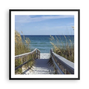Poster in black frame - In the Sun, out in the Wind - 60x60 cm