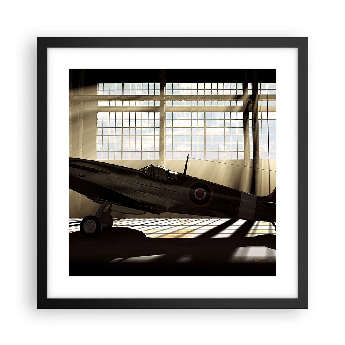 Poster in black frame - Warrior's Rest - 40x40 cm