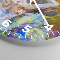 Clock face with numbers