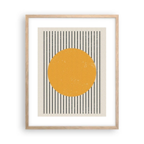 Poster in light oak frame - Power of Simplicity - 40x50 cm