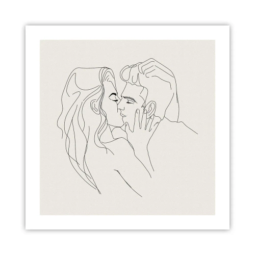 Poster - Tangled up by a Feeling - 50x50 cm