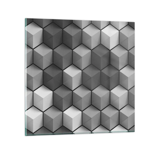 Glass picture - Cubist Jigsaw - 50x50 cm