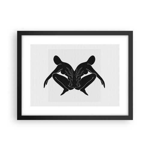 Poster in black frame - Mutual Soul - 40x30 cm