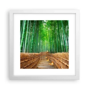 Poster in white frmae - Essence of Asian Nature - 30x30 cm