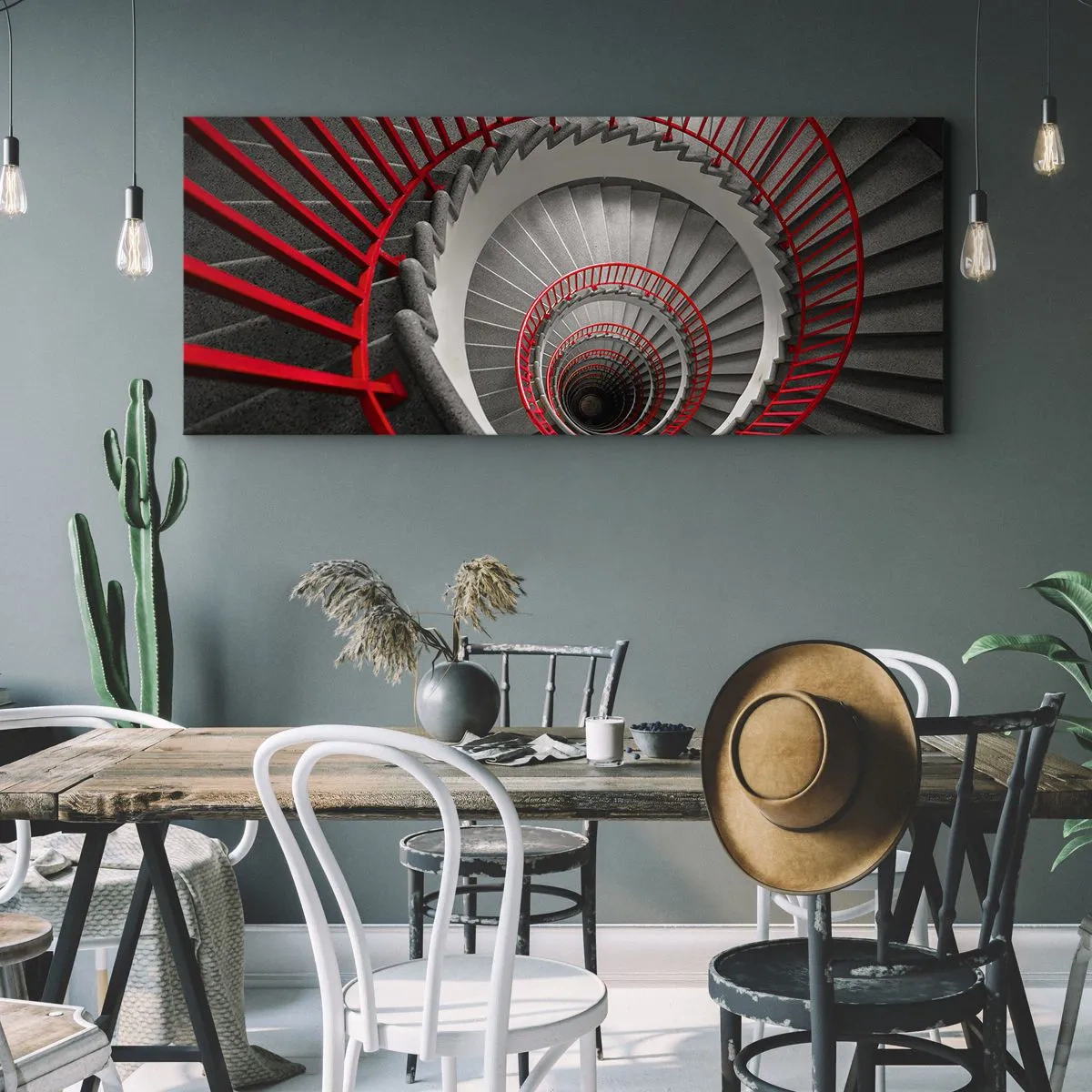 Canvas picture - Games of Architecture - 100x40 cm
