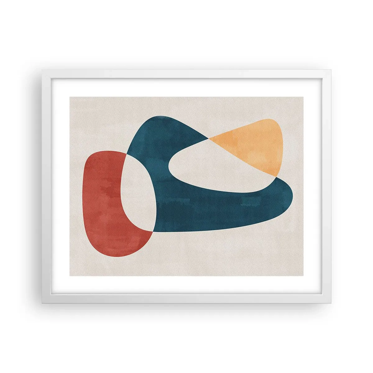 Poster in white frmae - Influences and Metamorphoses - 50x40 cm