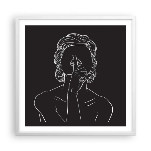 Poster in white frmae - Beauty Blossoms in Soul - 60x60 cm