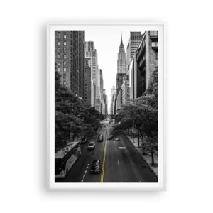 Poster in white frmae - Morning in New York - 70x100 cm