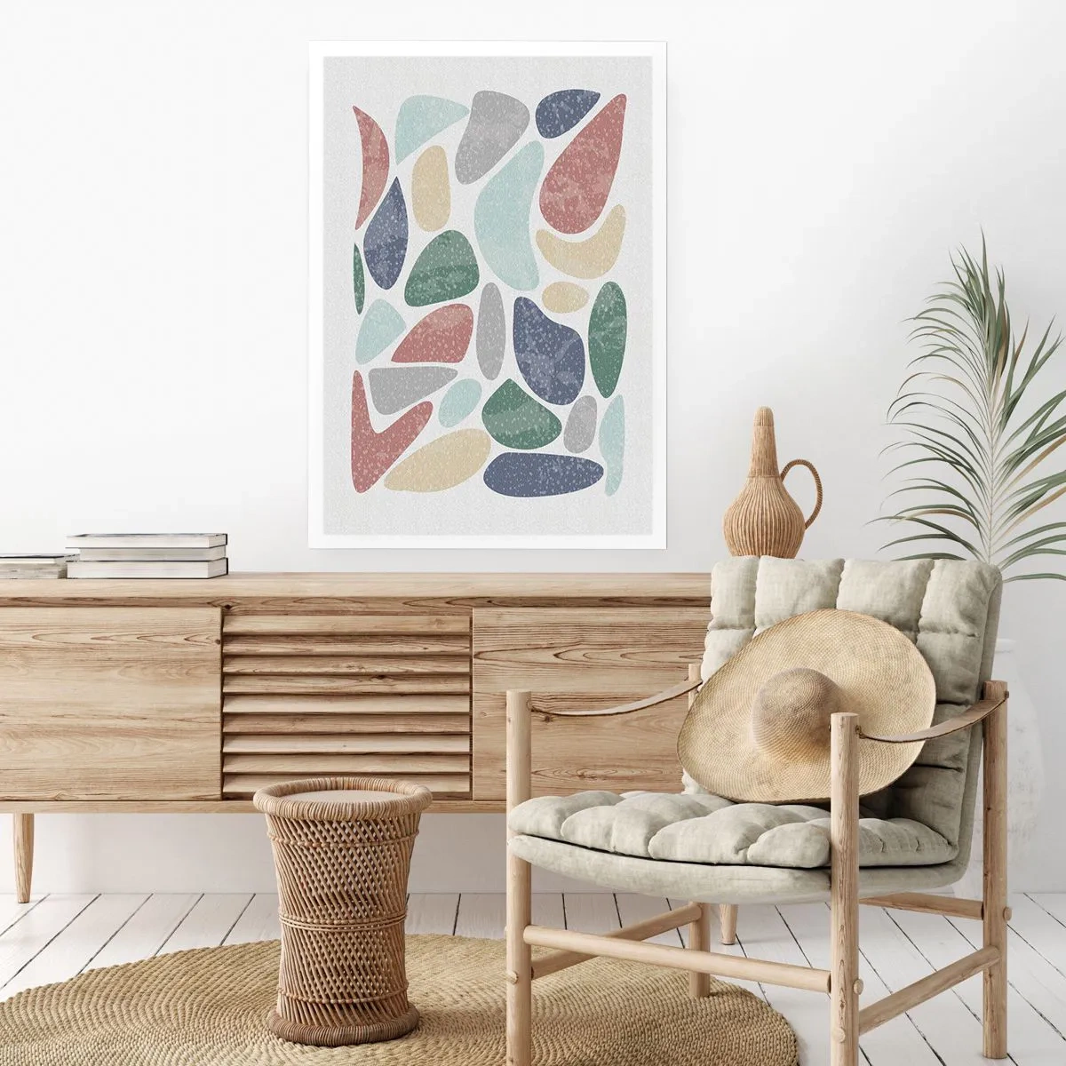 Poster - Mosaic of Powdered Colours - 30x40 cm