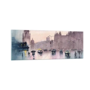 Glass picture - In a Rainy Fog - 140x50 cm