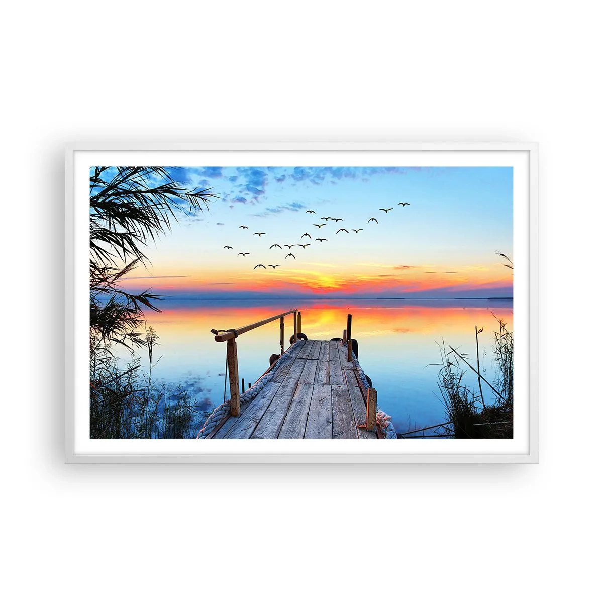 Poster in white frmae - Time to Come Back… - 91x61 cm