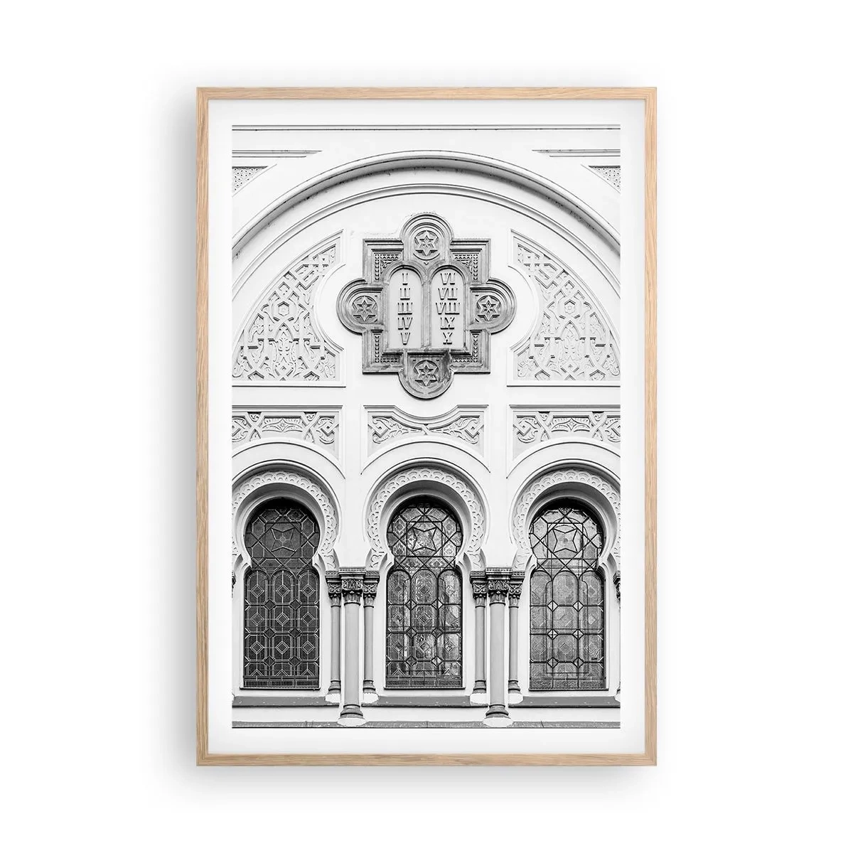 Poster in light oak frame - At the Crossroads of Cultures - 61x91 cm