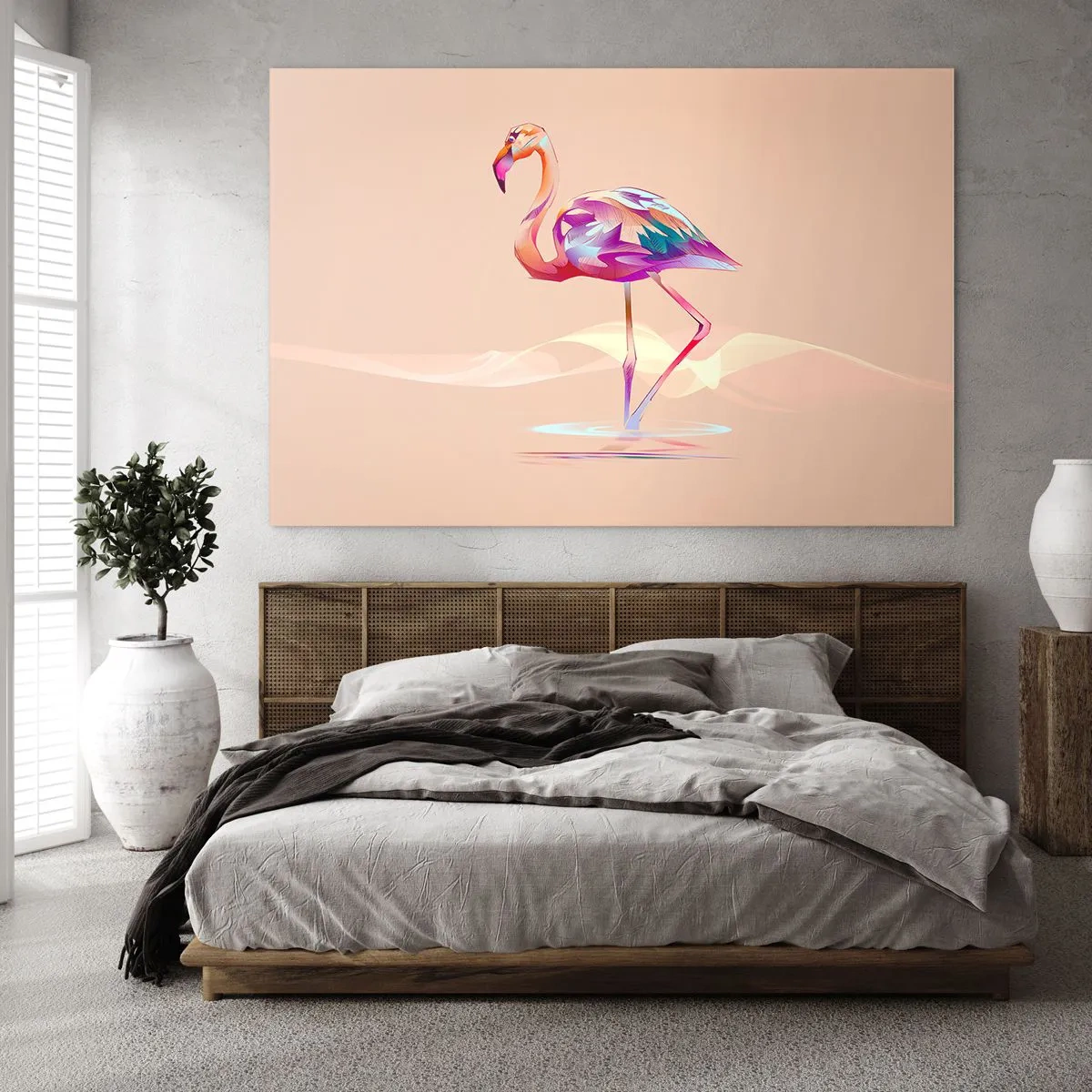 Glass picture - Bird of Good Emotions - 120x80 cm