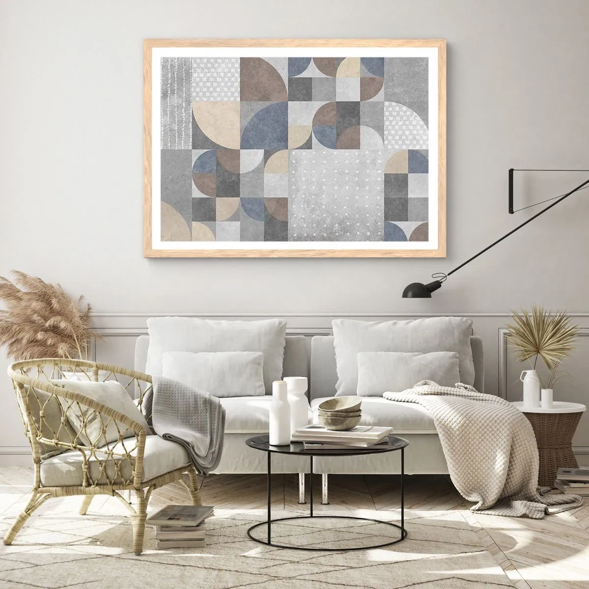 Poster in light oak frame - Ceramic Fantasy - 40x30 cm