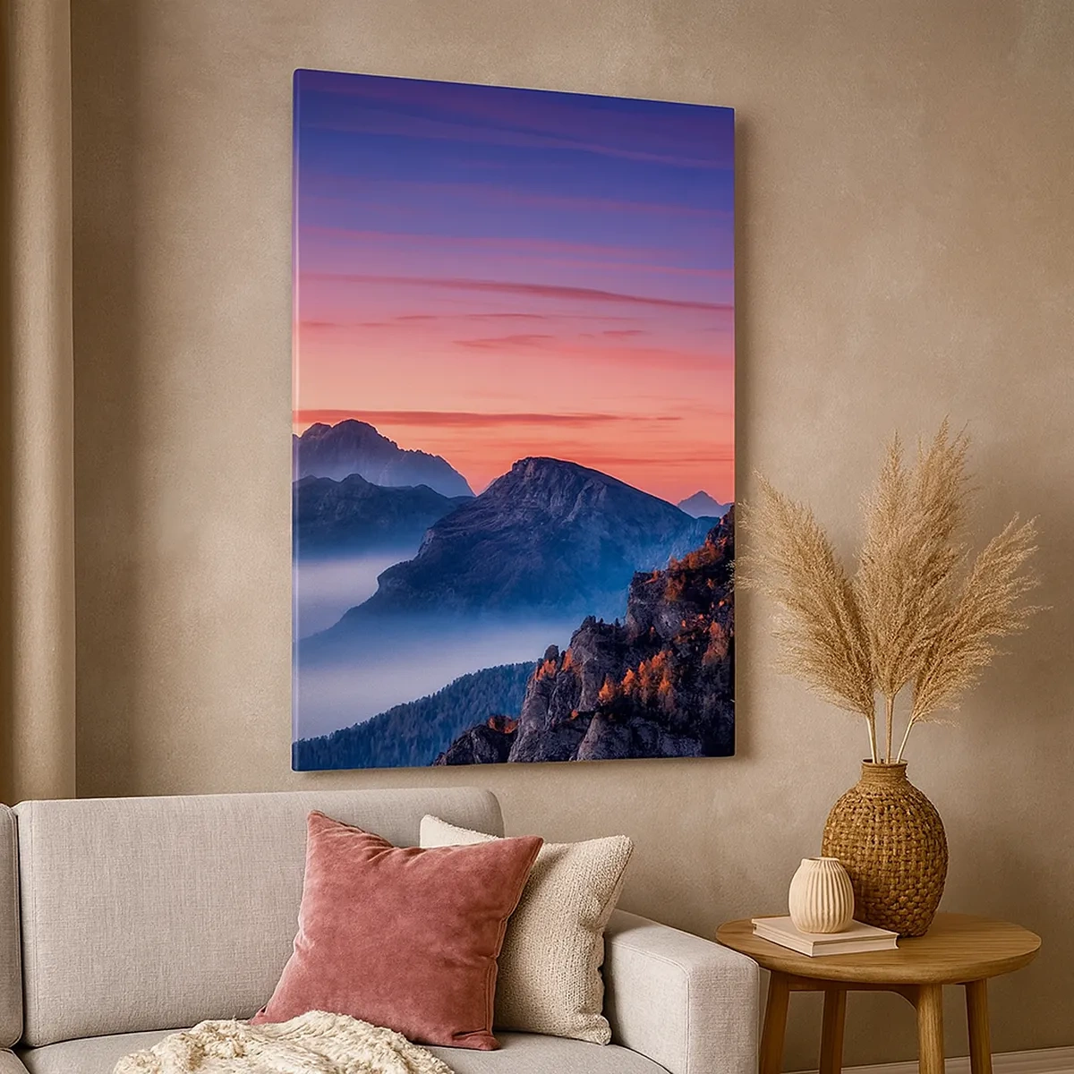 Canvas picture - Over the Valleys - 50x70 cm