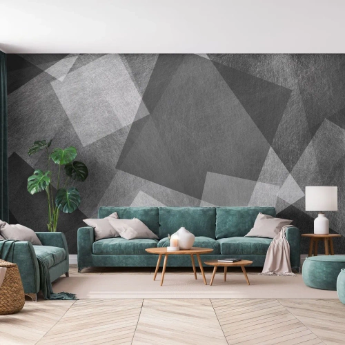 Photo Wallpaper Standard Eco - Eternal Symbol of Durability and Order - Abstraction, Piece, Black and white - 400x280 cm