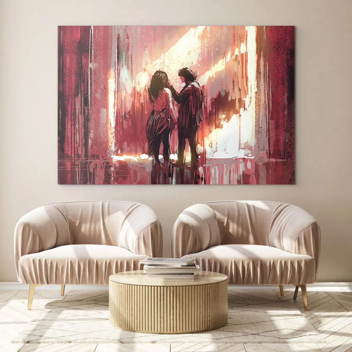 Glass picture - Eternal Spectacle of Love - 120x80 cm