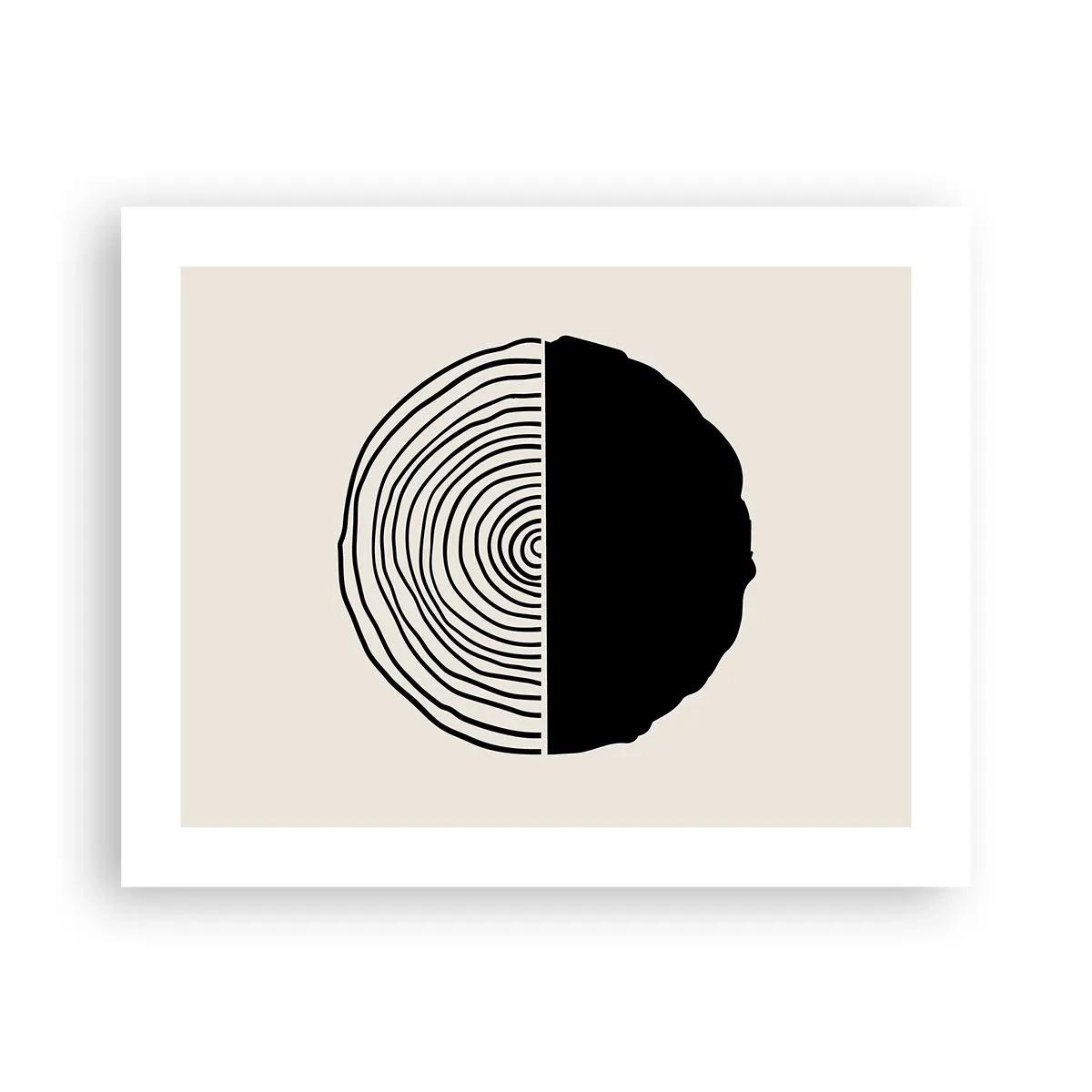 Poster - Half-half - 50x40 cm