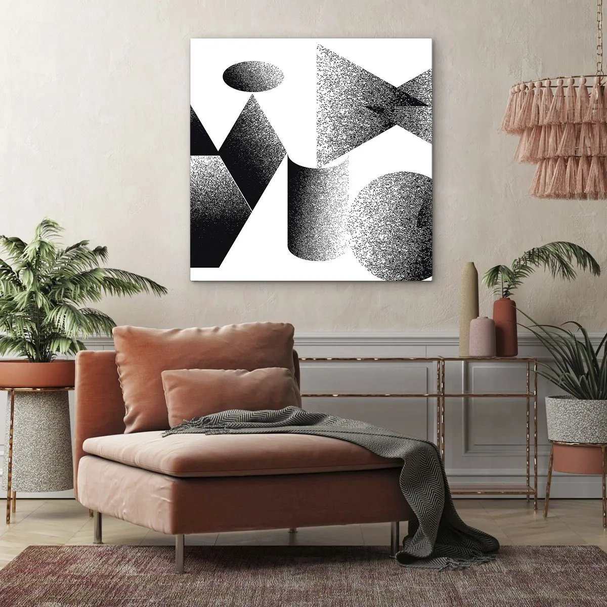 Canvas picture - Angles and Ovals - 40x40 cm