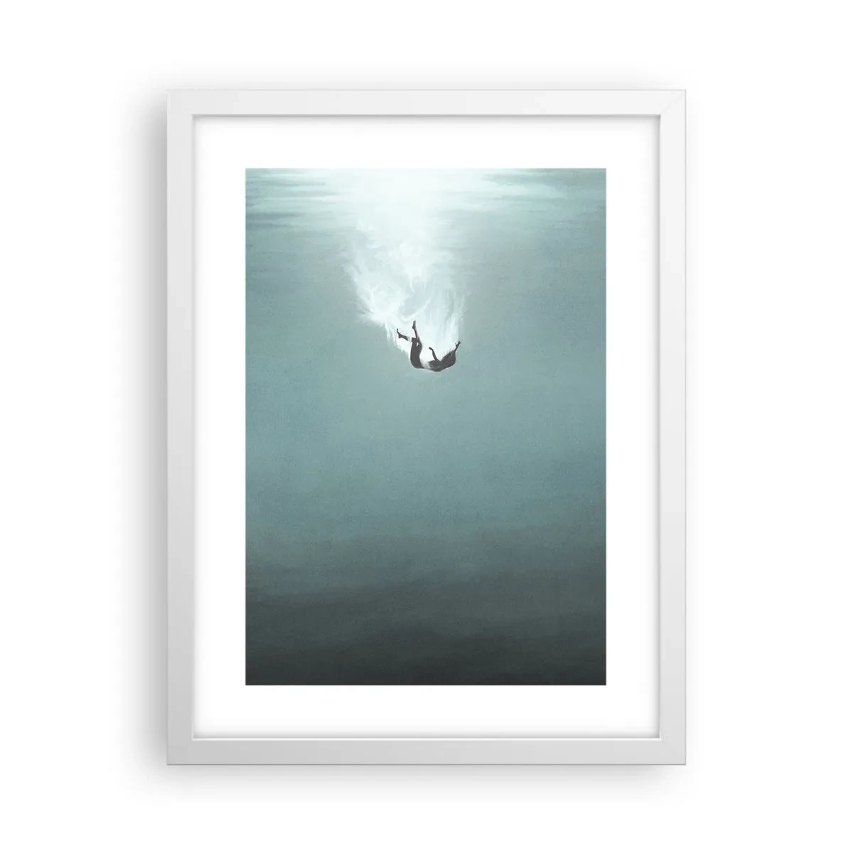 Poster in white frmae - In the Arms of the Ocean - 30x40 cm