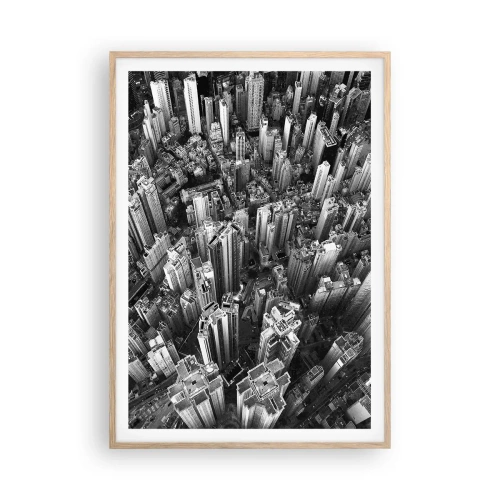 Poster in light oak frame - Higher and Higher - 70x100 cm