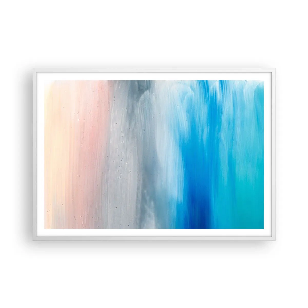 Poster in white frmae - Elements: Air - 100x70 cm