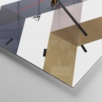 Clock face with lines