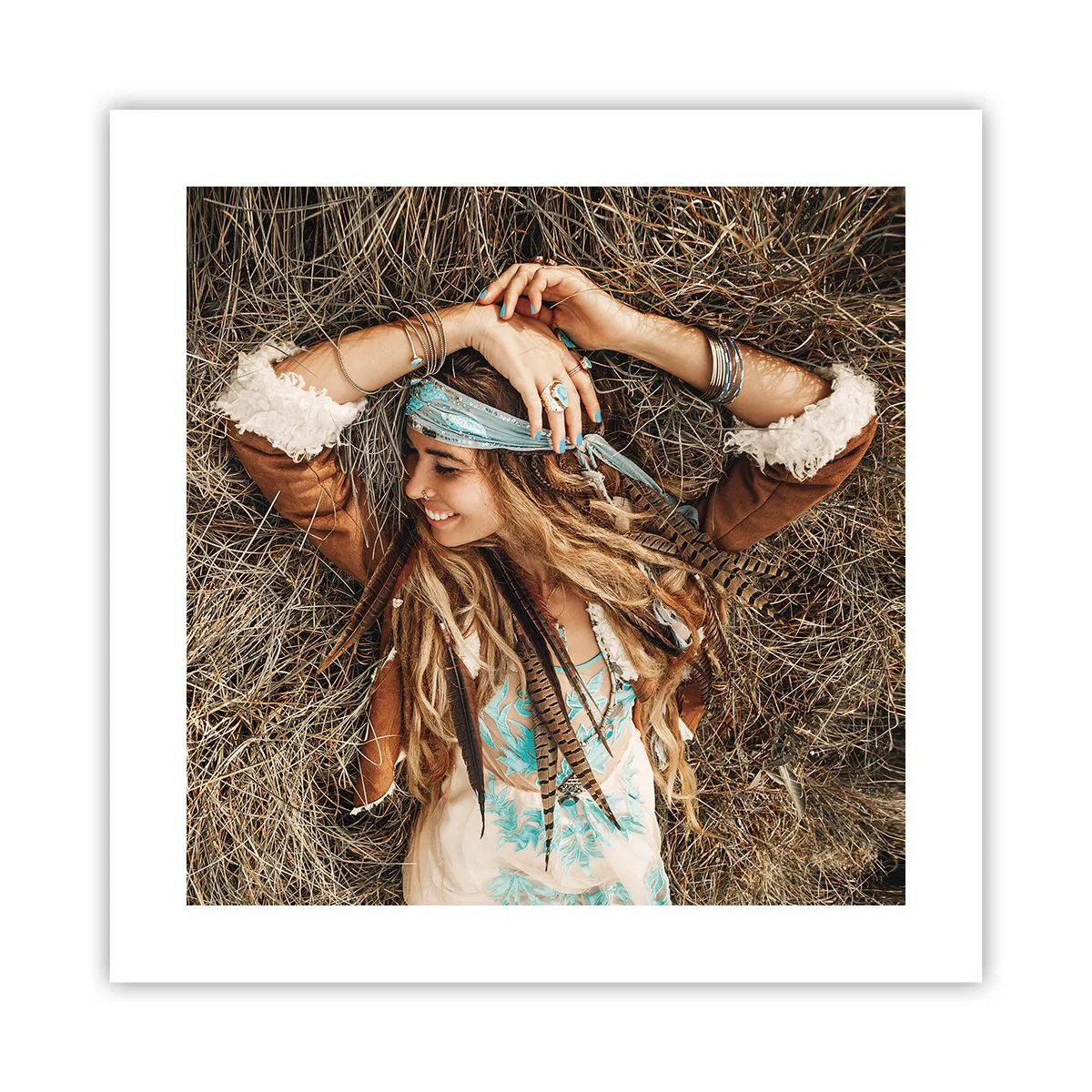 Poster - On the Way to the Summer of Love - 40x40 cm