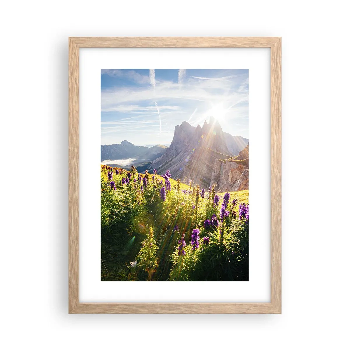 Poster in light oak frame - Secret Life of Herbs - 30x40 cm