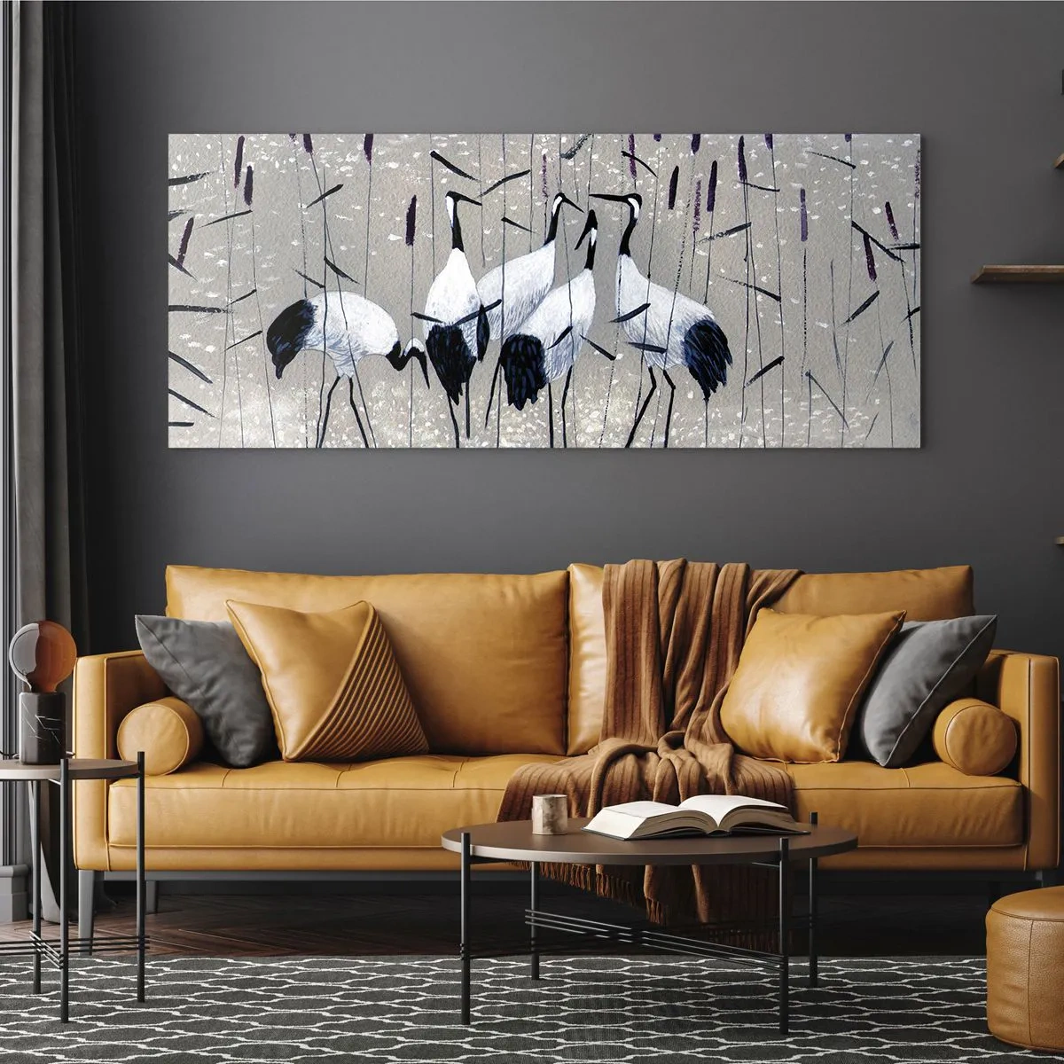 Glass picture - Birds of Feather - 140x50 cm